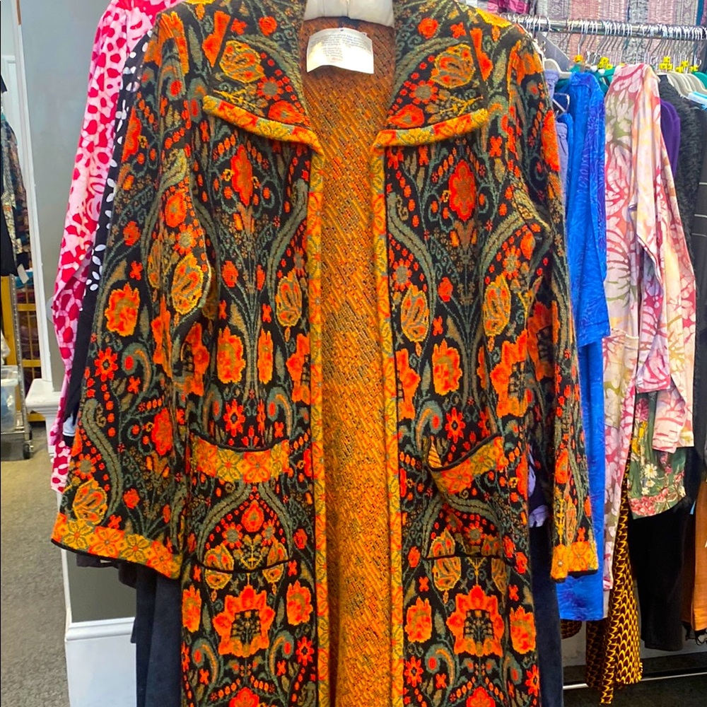 TEY-ART.. 100% Peruvian alpaca hand woven sweater coat🌺NWTs